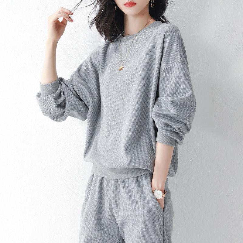 Sportswear Set for Women - Spring/Autumn Fashion Long-sleeved Casual Running Outfit Hoodie Two-piece Set