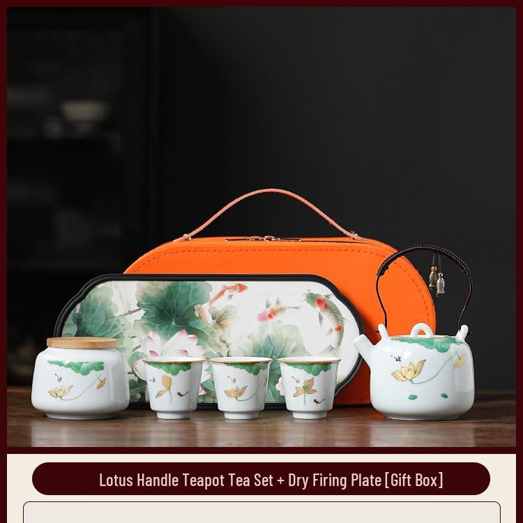 Taigu Luxury Kung Fu Tea Set with Hovering Gaiwan and Dry Brewing Tray