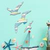 3Pcs Art Wall Hanging Cartoon Background Pendant Seagull Wall Sign Decoration  Home