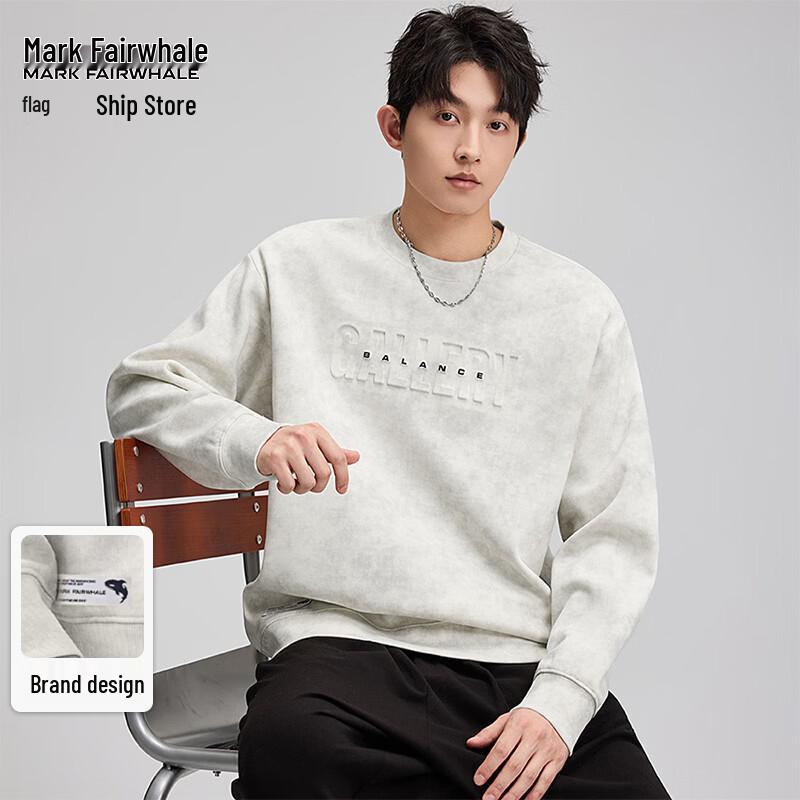 MARK FAIRWHALE Men s Tie-Dye Crew Neck Long Sleeve Sweatshirt XL