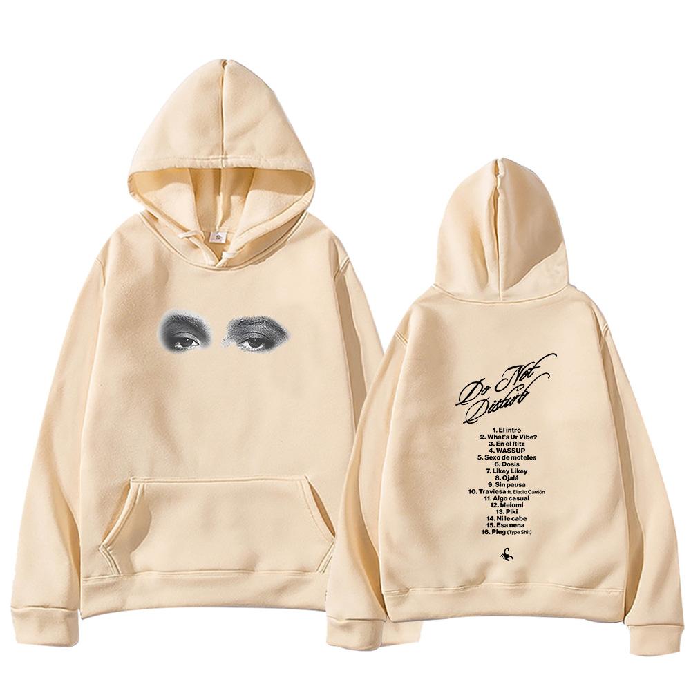 Młody Miko Nie Przeszkadzać Tour Swetry Mężczyźni Kobiety Bluzy z Długim Rękawem Modne Estetyka Harajuku Bluzy z Kapturem Codzienny Streetwear