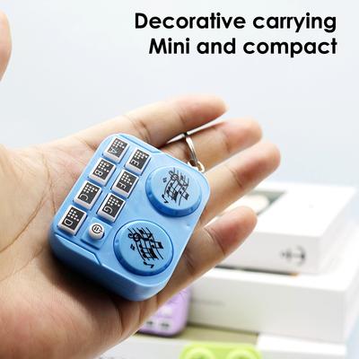 Mini portachiavi musicale per DJ creativo, divertente, luminoso, giocattolo sonoro, portachiavi per auto, ciondolo per borsa, zaino, decorazione da appendere.
