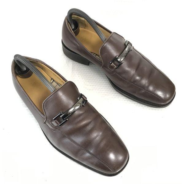 Burberry Leder Slipper Herren 24.5 Braun Karofutter(GEBRAUCHT)