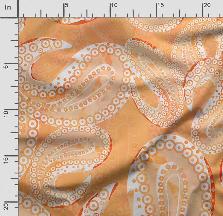 Soimoi Asian Paisley Print,  Cotton Cambric, Quilting Fabric Sold by The Yard 42 Inch Wide, Medium Weight Cotton Fabric,