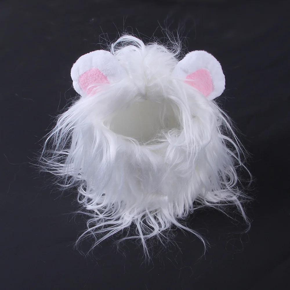 Pet Dog Halloween Costume Cosplay Lion Headgear Dog Costumes for Small Dogs Cat Wig Hat Headdress Pet Supplies