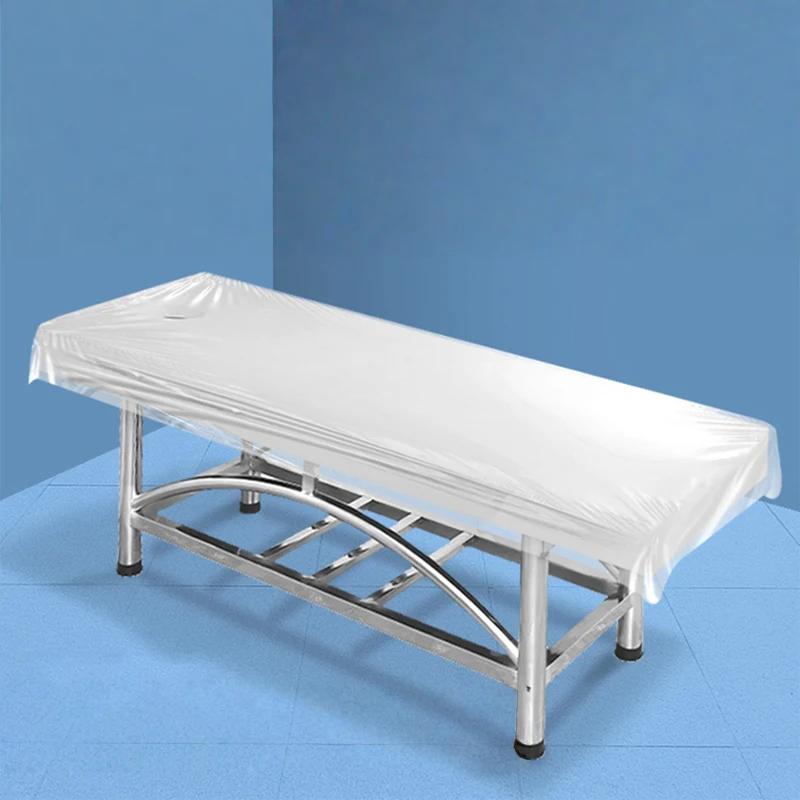 100Pcs Transparent Disposable Bedspread Spa Massage Treatment Beauty Salon Bed Sheets Thicken Waterproof Table Cover Bed Cover 80X180cm