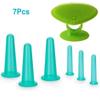Silicone Vacuum Cupping Massage Jars Anti Cellulite Massage Facial Suction Cups Face Neck Lift Skin Scraping Guasha Anti Wrinkle