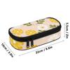 Pencil Bag 300D Polyester Spacious Storage Smooth Zipper with Main Compartment Mesh Pocket and Pen Slots for Teens and Students