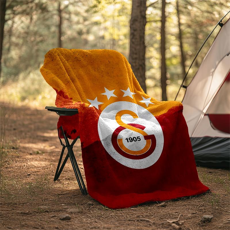 1pc Football Team (28) Theme Blanket - Digital Print, Polyester, Cozy for All Seasons, Perfect for Outdoor, Camping, and Travel