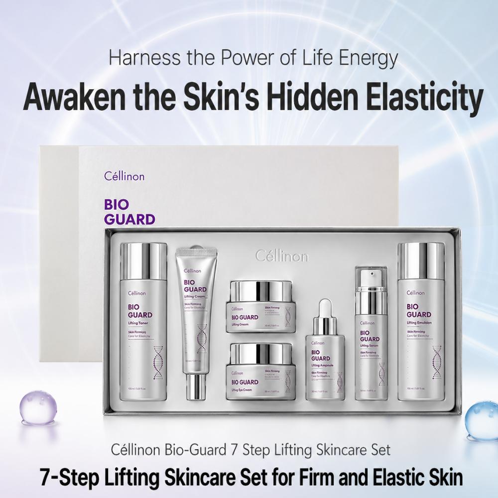 

Celltrion Skincare / Celinon Bio Guard Lifting Skincare 7-Piece Full Set / Total Age-Defying System / Set / From Korea