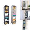 Japanese Style Foldable Non-woven Fabric Hanging Bag For Wardrobe Storage