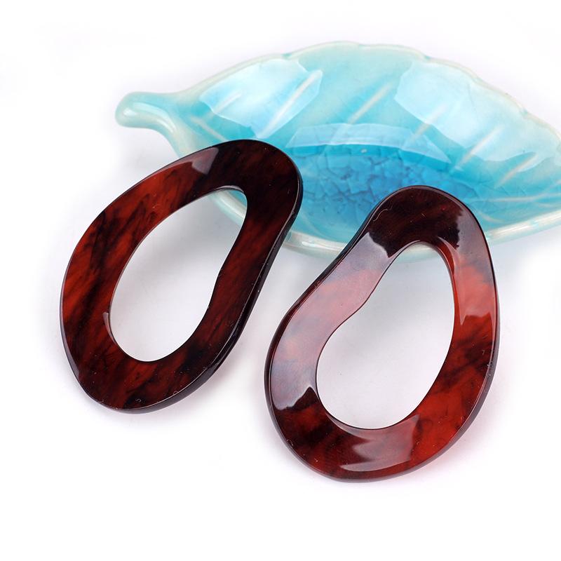 Suijue Schmuck Tag Acryl Trend Ohrringe Mode, Weibliche Acetat Geometrische Steckerohrringe