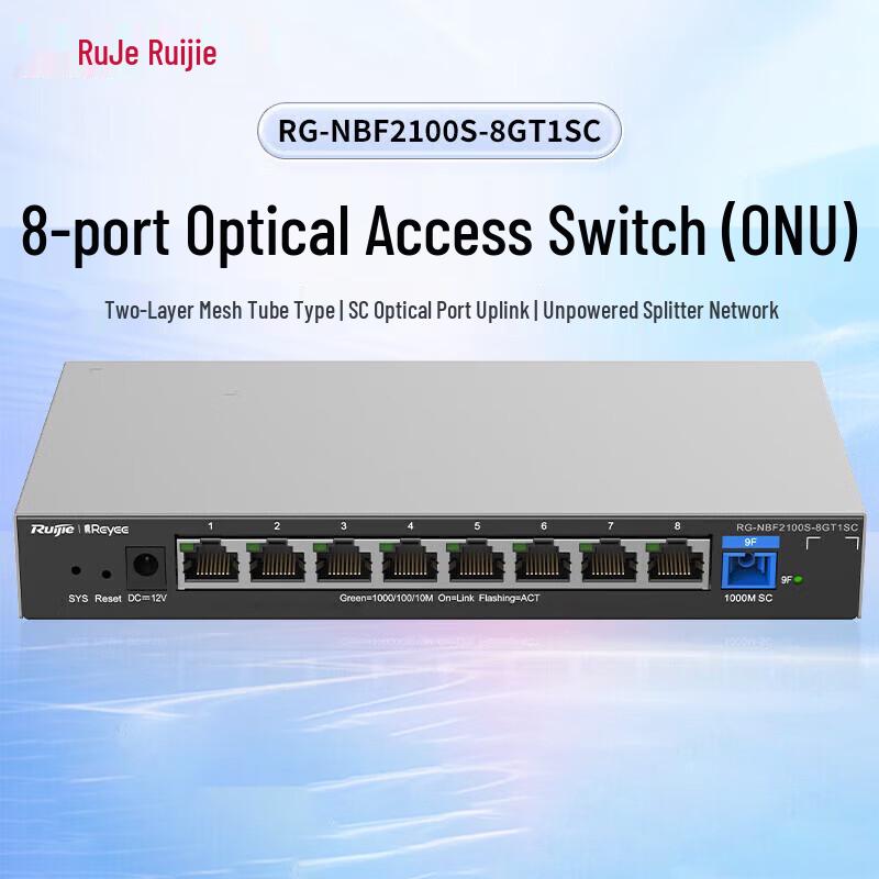 Ruijie Easy Optic Layer 2 Managed Access Switch ONU