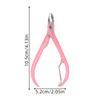Transparent Pink Nail Clippers Sharp Dead Skin Remover, Portable Toenail Trimmer with Comfortable Grip, Ideal for Home Manicure, Nail Care Tool