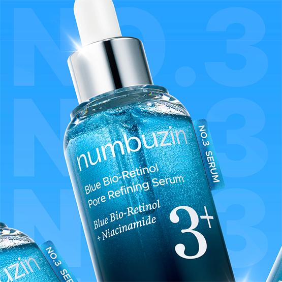 NUMBUZIN N.3 Siero Affinatore dei Pori Bio-Retinolo Blu 30ml