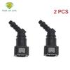 Car Fuel Line Coupler Hose 7.89mm/ID6 45° Plastic Pipe Coupler Quick Disconnect Release Connector Rubber Nylon Hose Accessories