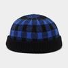 Gestreiftes Streetwear Docker-Hut Warmer Vermieter-Hut Retro Gestrickte Beanie-Mütze Unisex