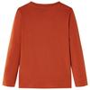 T-shirt enfants à manches longues rouille clair 92/104/116/128/140