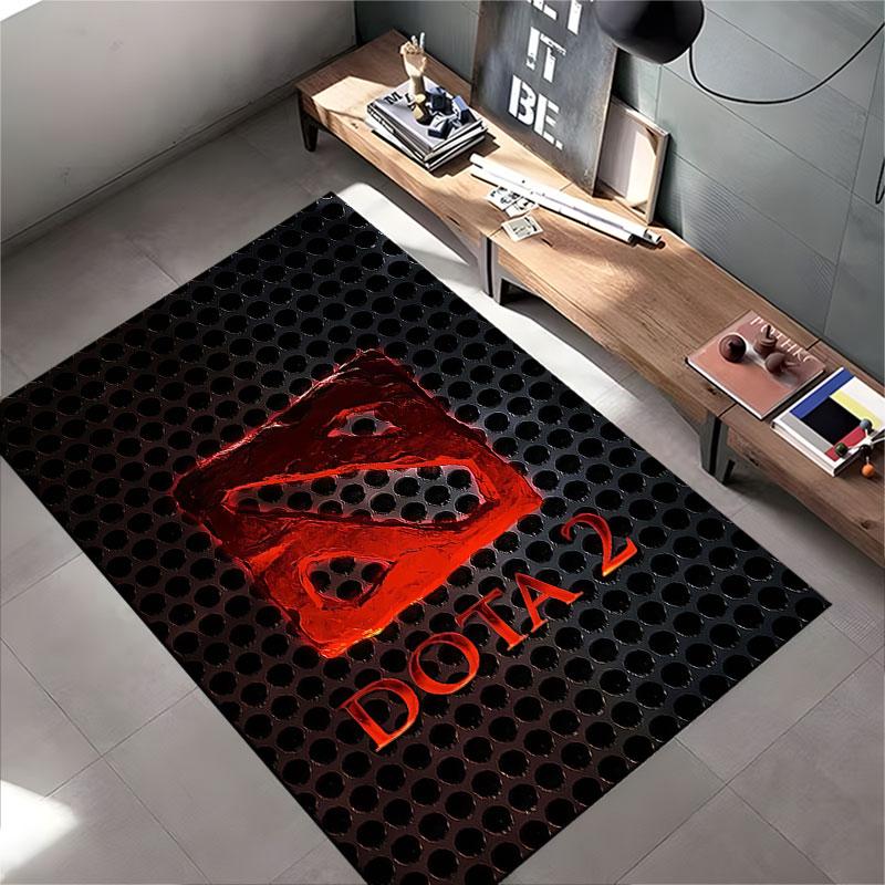 Dota 2 Logo and Pattern Carpet suitable as a non-slip mat for the living room or bedroom sofa