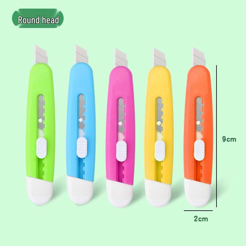 Compact Box Cutter: Mini Utility Knife for Students, Portable Letter Opener for Express Delivery and Office Paper Cutting