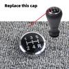 Gear Shift Knob Lever Stick Number Emblem Badge Cap for Peugeot Citroen