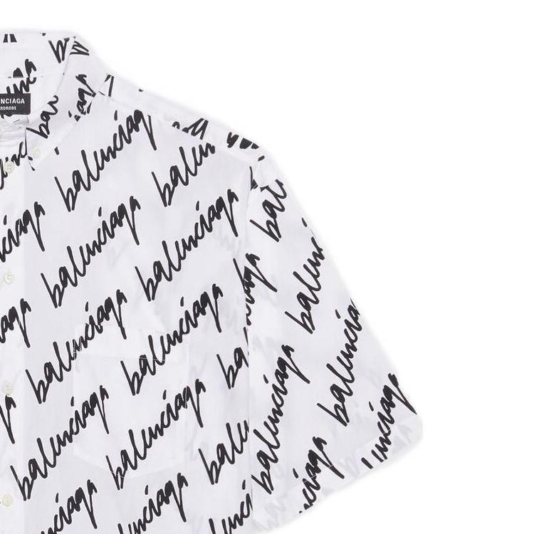 Balenciaga SS22 Shirt Regular Fit Men's White 681702TLLJ49040