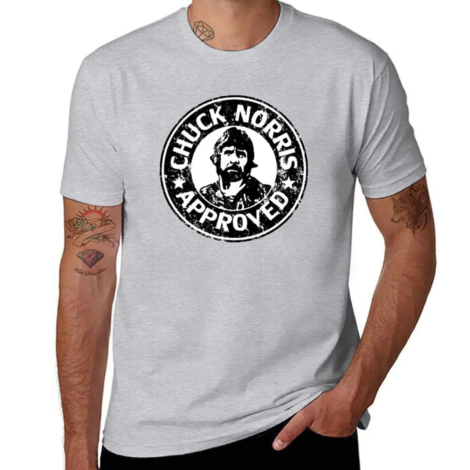 

Chuck Norris Approved T-Shirt tees blacks kawaii clothes mens white t shirts XL