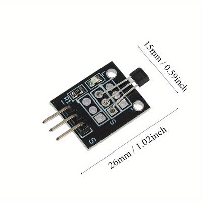 1-10PCS KY-003 Hall Sensor Module,unipolar,electronic Magnetic Induction Switch Board,for Arduino AVR Smart Cars DIY Starter Kit