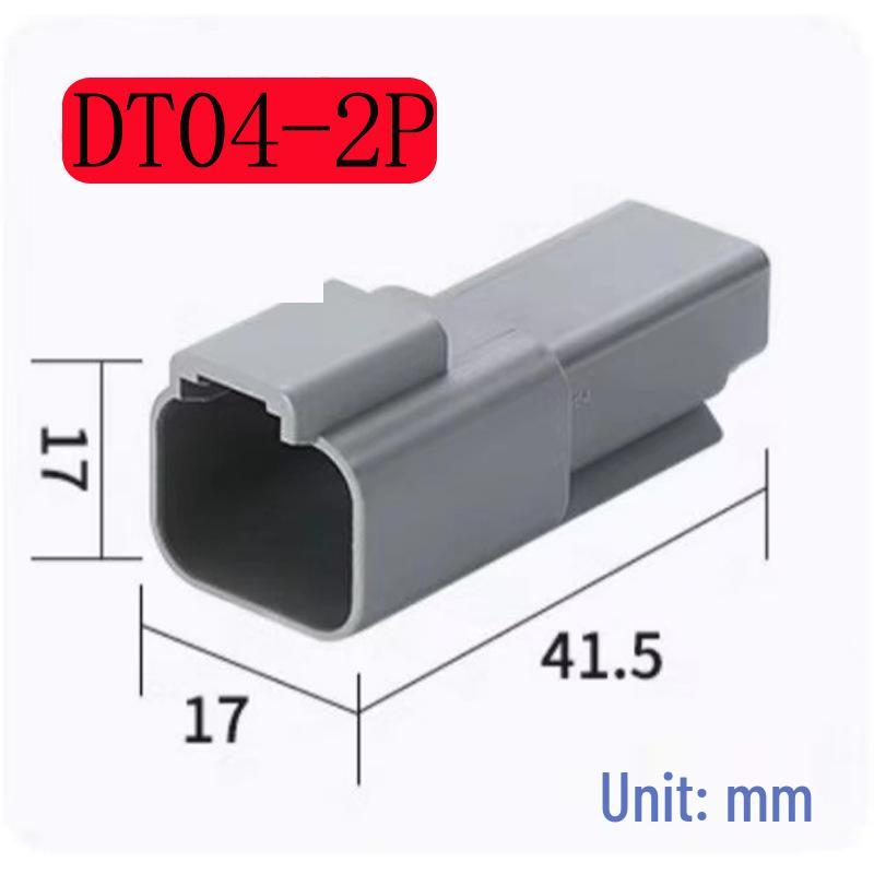 DT Series 2-12 Pin Waterproof Auto Connector (Deutsch Type) with Crimped Terminals