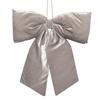Velvet Bow Hanger 50x40cm Silver
