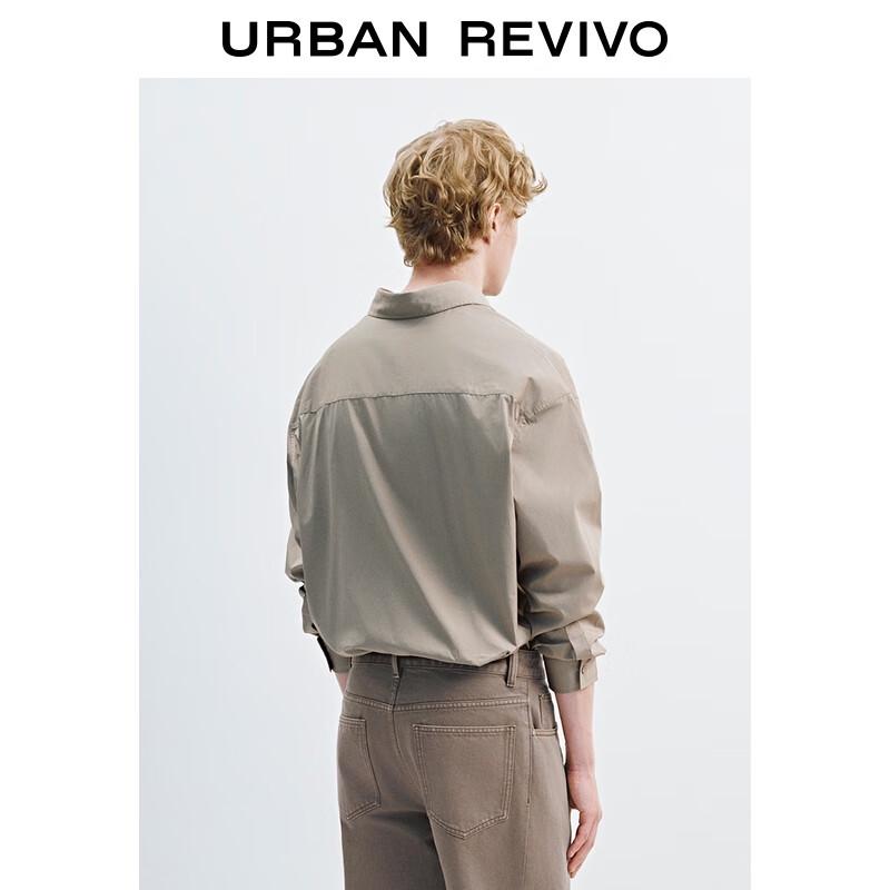 UR Men's 2025 Autumn Loose Long Sleeve Commuter Shirt
