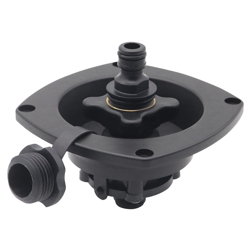 RV City Water Fill Inlet Water Fill Inlet Built In Check Valve for Boat Gravity Water Inlet Fill Dish Marine Caravans
