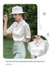 2025 Summer European Women's Silk Lapel Short Sleeve Solid Color T-Shirt