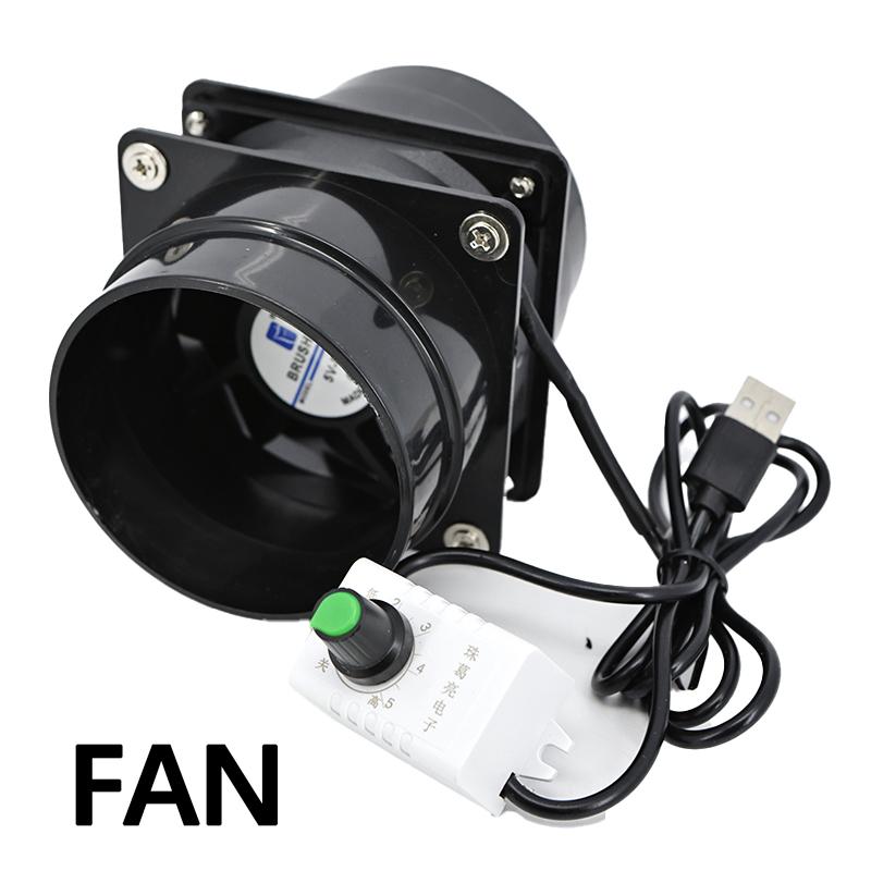 Innovative 5V USB Connected ESD Fume Extractor Fan with 1M Pipe Tube and Adjustable Speed for Versatile Applications