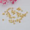 10g Color Retention 14K Gold-Coated Positioning Tube Round Tube Lock Diy Handmade Squashed Straight Tube Ending Bead Spacer Material
