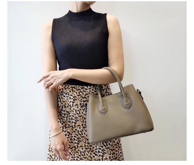 2025 Damen Echte Rindsleder Bucket Bag - Trendige Handtasche & Crossbody mit großer Kapazität