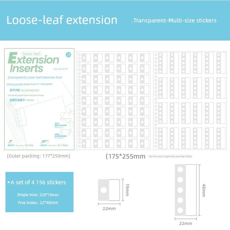 

Grade Three Class Two New Arrival Good-looking Loose-Leaf Extended Stickers Index Sticky Notes Primary School Junior High School Students Punch-Free [1 This 156 paste] transparent