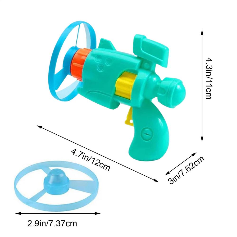 Cats Interactive Flying Saucer Gun Luminous Flying Disc Bamboo Dragonfly Discs Pet Training Exercise Toys for Pet Cats & Dogs