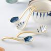 Japanese Ceramic Long Handle Soup Spoon