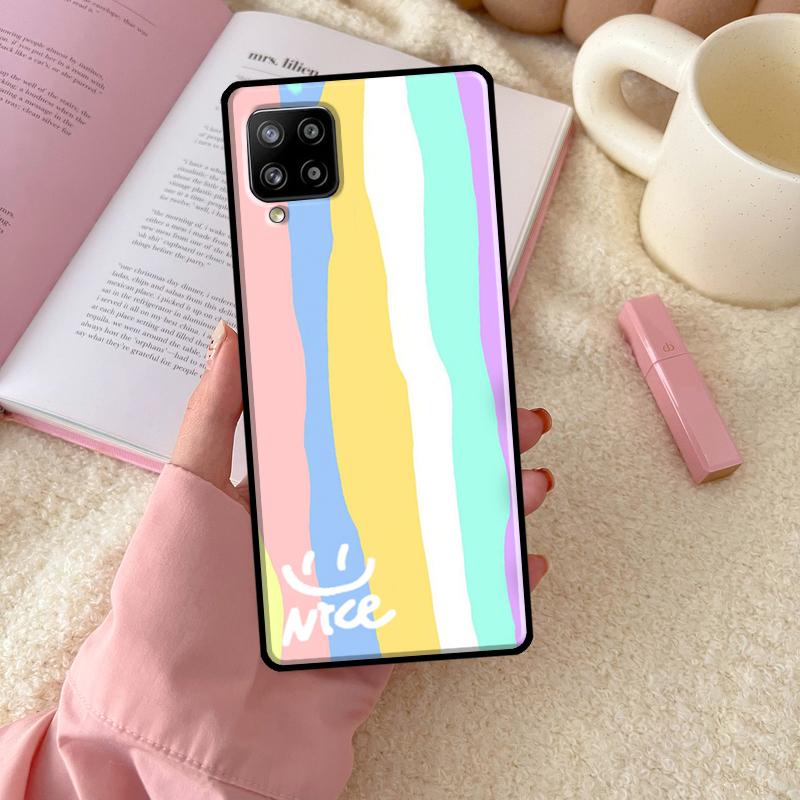 Rainbow Cute Cartoon For Samsung Galaxy A54 A34 A14 A52 A32 A12 A13 A33 A53 A15 A16 A26 A36 A56 A06 A35 A55 Case