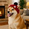 Pet Accessory Warm Knitted Dog Hat Windproof Ear Exposed Pet Headwear Hand-knitted Winter Pet Dress Up for Cats Puppy