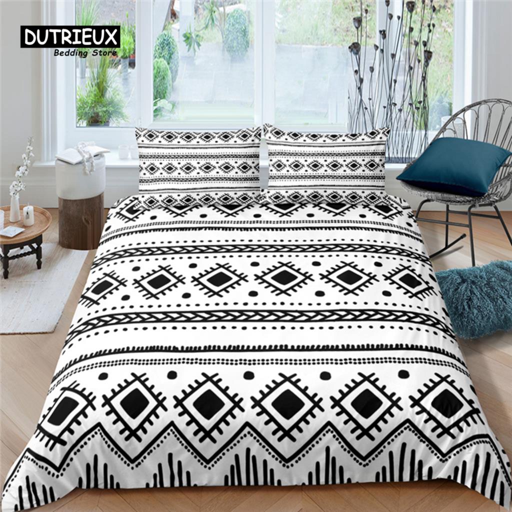 Luxury 3D Ethnic Style Print Home Living 2/3Pcs Comfortable Duvet Cover Pillowcase Bedding Set Queen and King EU/US/AU/UK Size