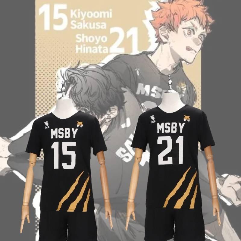 Character Haikyuu Anime Number Black Ball Suit Short Sleeve Shorts Cosplay