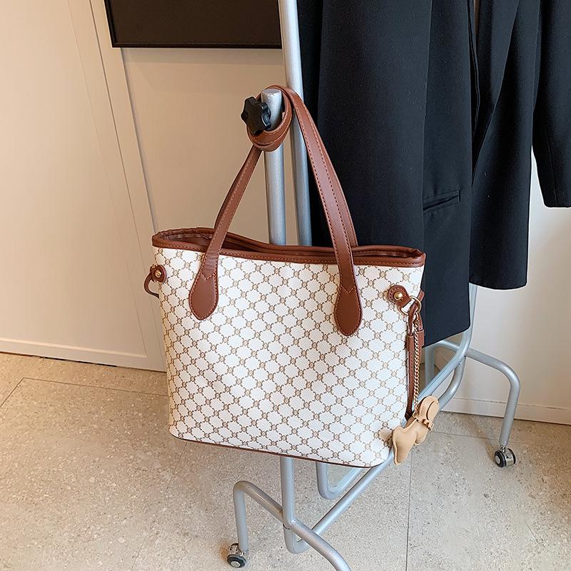 Универсальная женская сумка-тоут и кроссбоди в стиле ретро большой вместимости