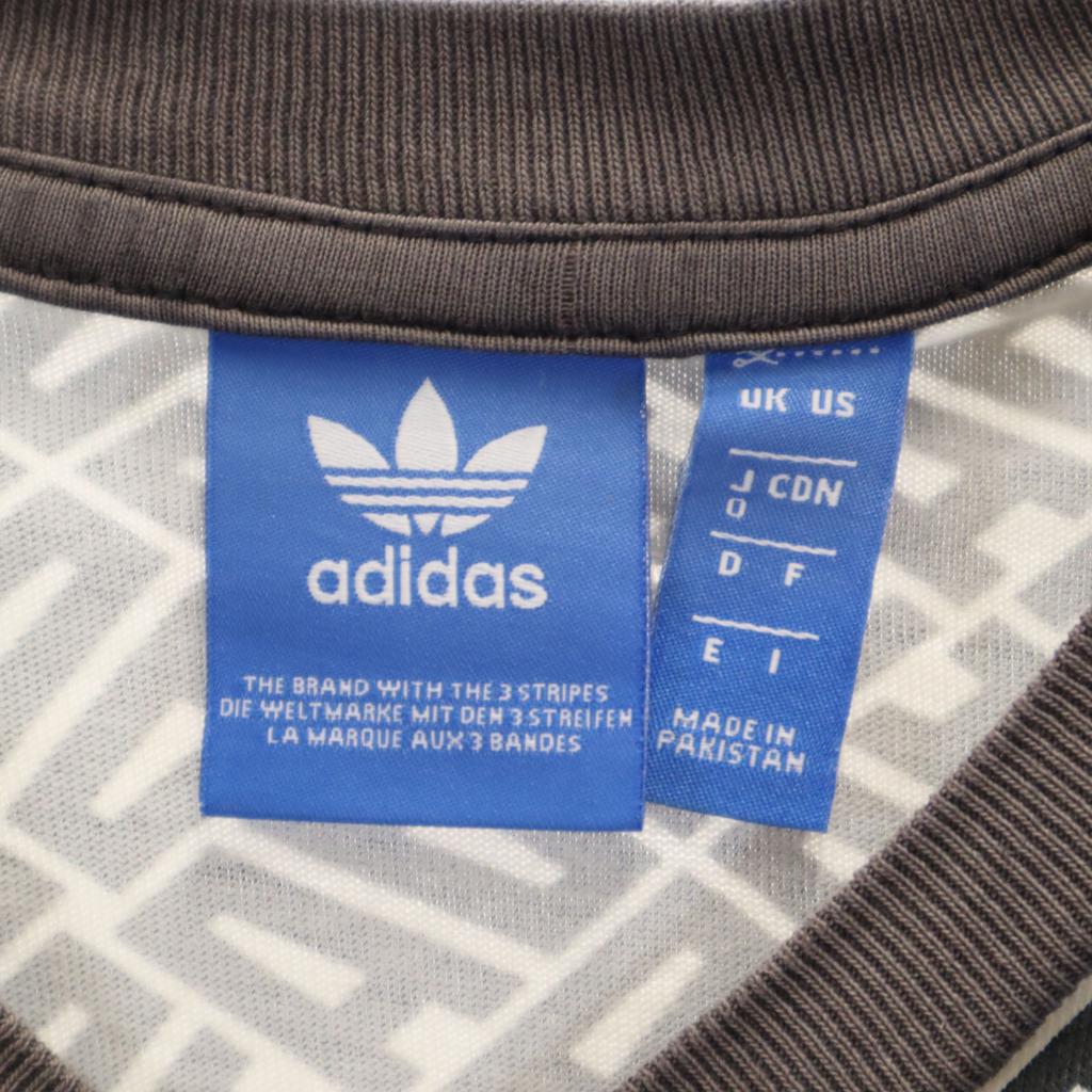 Adidas Originals T-shirt z krótkim rękawem z logo Trefoil na całej powierzchni O Męski Używany