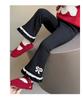 2025 Girls' Fleece-Lined Flare Pants - Winter Fashion Leggings