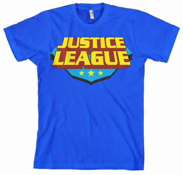 Licenza Ufficiale Justice League Classico Logo Uomo T-SHIRT S-XXL Taglie XXL