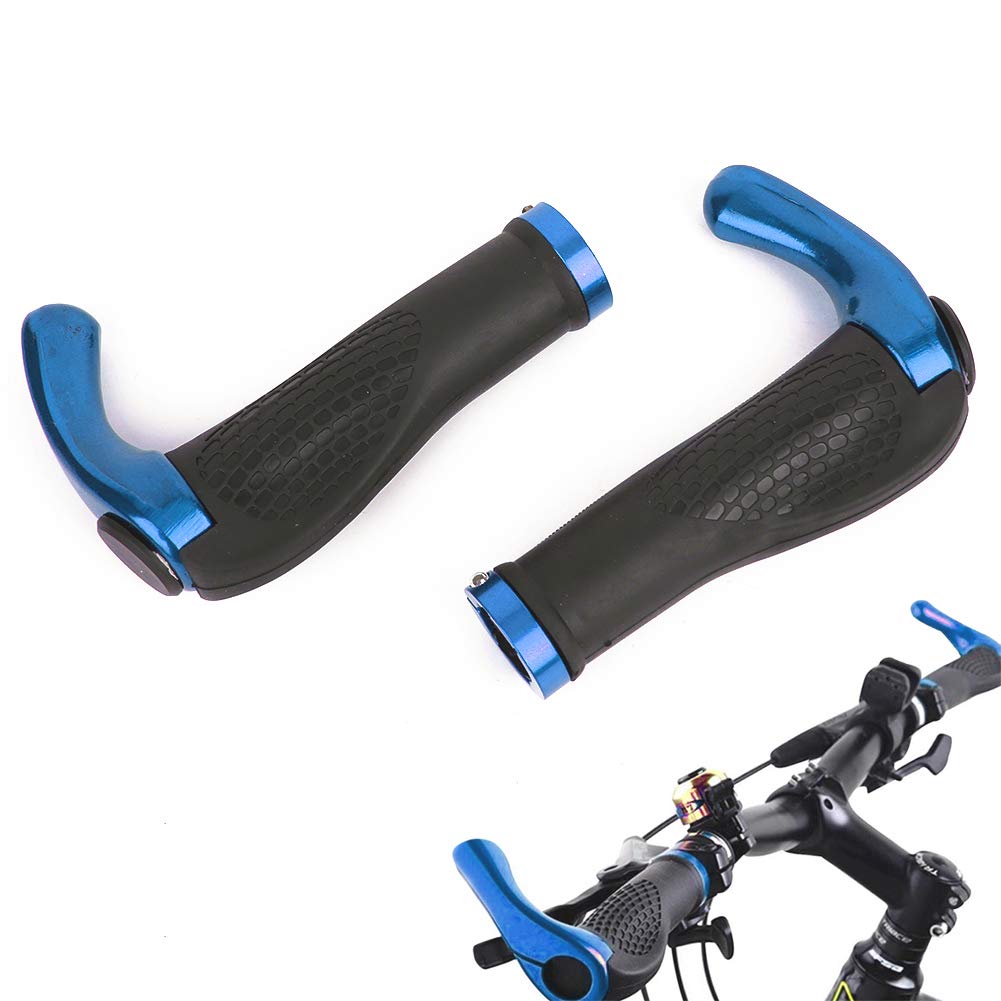 

high bicycle handlebar grip mountain bike handlebar bicycle riding blue Anti-slip double-lock design, strength, easy-to-install kit, grips, equipment, синий