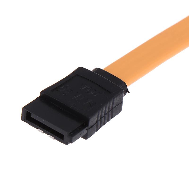 2X 40Cm Sata 3 Iii 3.0 Data Cable 6Gbps For Hdd Ssd With Angle & Lead Clip