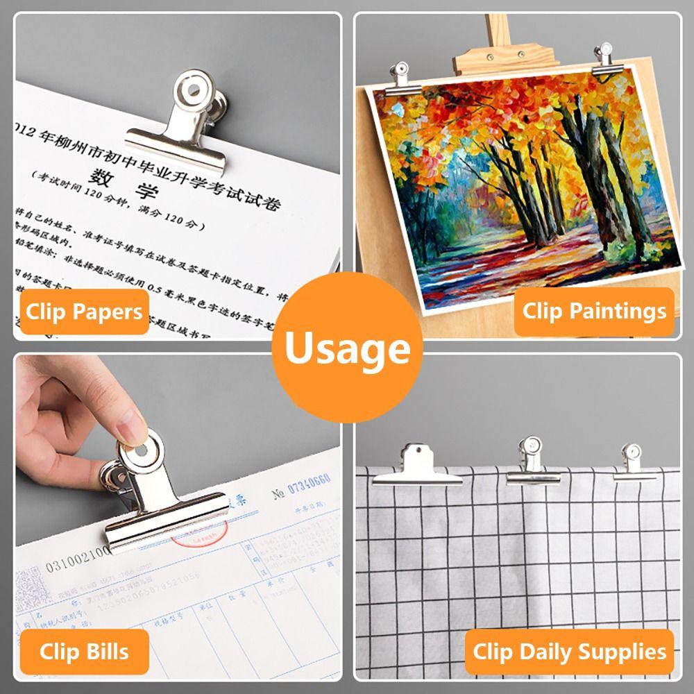 Universelle Runde Klemme Metall Büroklammer Einfacher Ticketordner Studenten